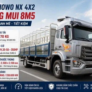 Xe tải HOWO NX 4x2 khung mui 8M5